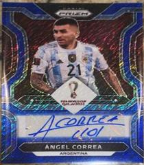Angel Correa [Blue Shimmer] Soccer Cards 2022 Panini Prizm World Cup Signatures Prices