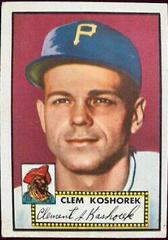 Clem Koshorek Baseball Cards 1952 Topps Prices