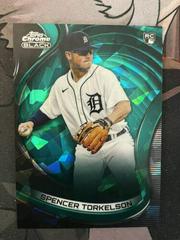 Spencer Torkelson [Green Atomic] Baseball Cards 2022 Topps Chrome Black Prices