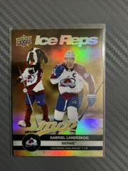Gabriel Landeskog, Bernie the St. Bernard [Gold] Hockey Cards 2023 Upper Deck MVP Ice Reps Prices