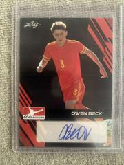Owen Beck #BA-OB1 Soccer Cards 2023 Leaf Goal Autographs Prices
