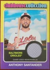 Anthony Santander #CCR-ASA Baseball Cards 2024 Topps Heritage Clubhouse Collection Relic Prices