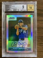 Alex Gordon [Refractor Autograph] Baseball Cards 2006 Bowman Chrome Prospects Prices