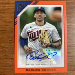 Carlos Correa [Orange] Baseball Cards 2022 Topps Gallery Veteran Autographs Prices