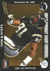 Leslie O'Neal Football Cards 1993 Action Packed Monday Night Football Prices