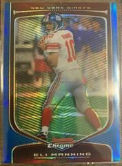 Eli Manning [Blue Refractor] Football Cards 2009 Bowman Chrome Prices
