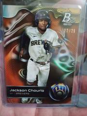 Jackson Chourio [Orange] #TOP-58 Baseball Cards 2023 Bowman Platinum Top Prospects Prices