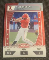 Alex Binelas #CTO-AB Baseball Cards 2021 Panini Elite Extra Edition College Tickets Optic Prices