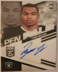 Tyree Wilson [Blue Ink] #PPTWI Football Cards 2023 Panini Donruss Elite Pen Pals Autographs Prices
