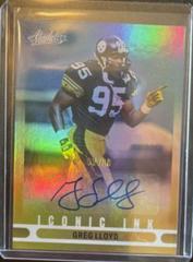 Greg Lloyd [Gold] #II-GL Football Cards 2022 Panini Absolute Iconic Ink Autographs Prices