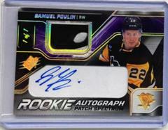 Samuel Poulin [Patch Spectrum] #SP Hockey Cards 2022 SPx Rookie Autographs Prices