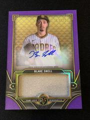 Blake Snell [Amethyst] #ASJR-BS Baseball Cards 2022 Topps Triple Threads Single Jumbo Relics Autographs Prices