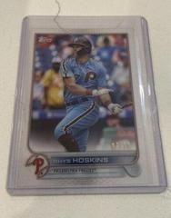 Rhys Hoskins [Clear] Baseball Cards 2022 Topps Prices
