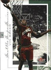 Vin Baker #89 Basketball Cards 2000 Fleer Genuine Prices