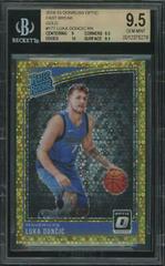 Luka Doncic [Fast Break Gold] Basketball Cards 2018 Panini Donruss Optic Prices