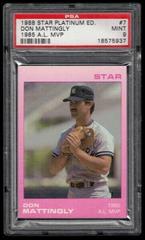 Don Mattingly [1985 A. L. MVP] #7 Baseball Cards 1988 Star Platinum Edition Prices