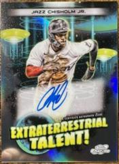 Jazz Chisholm Jr. #ETA-JC Baseball Cards 2023 Topps Cosmic Chrome Extraterrestrial Talent Autographs Prices