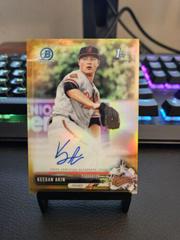 Keegan Akin [Gold Refractor] Baseball Cards 2017 Bowman Chrome Prospects Autographs Prices