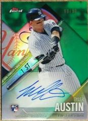 Tyler Austin [Green Refractor] #FF-TA Baseball Cards 2017 Topps Finest Firsts Autographs Prices