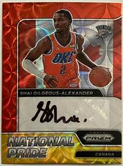 Shai Gilgeous Alexander [Asia Red Gold] #NPS-SGA Basketball Cards 2021 Panini Chronicles National Pride Signatures Prices