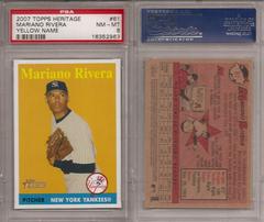 Mariano Rivera [Yellow Name] Baseball Cards 2007 Topps Heritage Prices