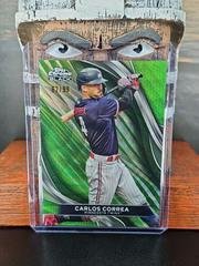 Carlos Correa [Green Wave Refractor] #98 Baseball Cards 2024 Topps Chrome Black Prices