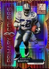 Emmitt Smith [Red Die Cut] Football Cards 1999 Panini Donruss Elite Primary Colors Prices