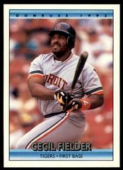 Cecil Fielder [Error] #206 Baseball Cards 1992 Donruss Prices