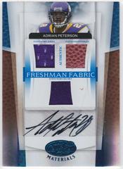 Adrian Peterson [Mirror Blue Material Autograph] Football Cards 2007 Leaf Certified Materials Prices
