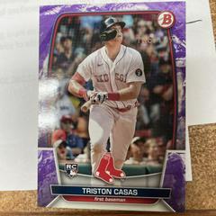 Triston Casas [Purple Pattern] #2 Baseball Cards 2023 Bowman Prices