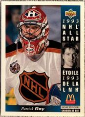 Patrick Roy Hockey Cards 1993 Upper Deck McDonald's Prices