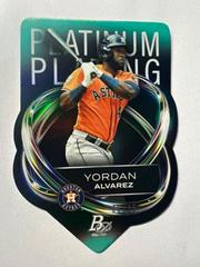 Yordan Alvarez [Aqua] Baseball Cards 2023 Bowman Platinum Plating Die Cut Prices