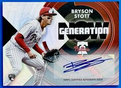 Bryson Stott [Autograph] Baseball Cards 2022 Topps Update Generation Now Prices
