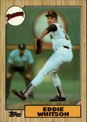 Eddie Whitson #155 Baseball Cards 1987 Topps Prices