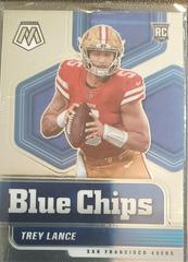 Trey Lance [Silver] #3 Football Cards 2021 Panini Mosaic Blue Chips Prices