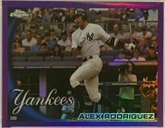 Alex Rodriguez [Purple Refractor] #144 Baseball Cards 2010 Topps Chrome Prices