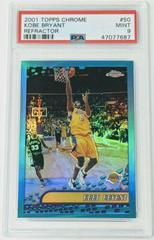 Kobe Bryant [Refractor] #50 Basketball Cards 2001 Topps Chrome Prices