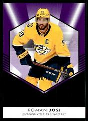 Roman Josi [Purple] Hockey Cards 2022 SP Authentic Profiles Prices
