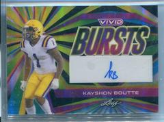 Kayshon Boutte #VB-KB1 Football Cards 2023 Leaf Vivid Autographs Bursts Prices