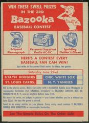 Contest Card [Saturday, June 22nd] Baseball Cards 1957 Topps Prices