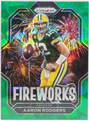 Aaron Rodgers [Green Ice] Football Cards 2022 Panini Prizm Fireworks Prices