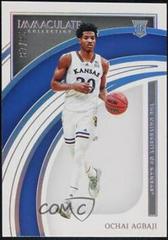 Ochai Agbaji #20 Basketball Cards 2022 Panini Immaculate Collection Collegiate Prices