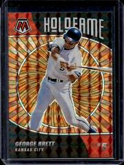 George Brett [Orange Fluorescent] Baseball Cards 2022 Panini Mosaic Holofame Prices