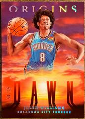 Jalen Williams [Red] #12 Basketball Cards 2022 Panini Origins Dawn Prices