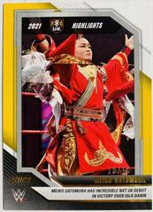 Meiko Satomura [Gold] Wrestling Cards 2022 Panini NXT WWE 2021 Highlights Prices