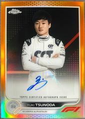 Yuki Tsunoda [Orange] #CAC-YT Racing Cards 2022 Topps Chrome Formula 1 Autographs Prices