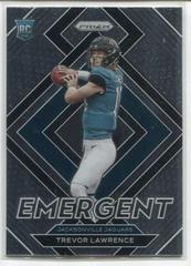 Trevor Lawrence #E-1 Football Cards 2021 Panini Prizm Emergent Prices