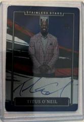Titus O'Neil [Blue] Wrestling Cards 2022 Panini Impeccable WWE Stainless Stars Autographs Prices