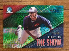 Triston McKenzie [Green Refractor] #RFTS-3 Baseball Cards 2019 Bowman Chrome Ready for the Show Prices