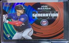 Jose Miranda [Blue] Baseball Cards 2022 Topps Update Generation Now Prices